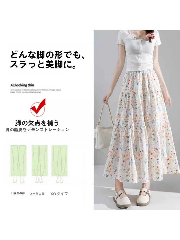 Юбка миди А-силуэта с цветочны – обзор и цена Midi Skirt Floral